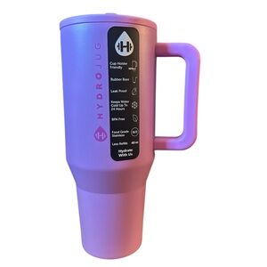 HydroJug Vibrant bubble gum Pink 40 oz